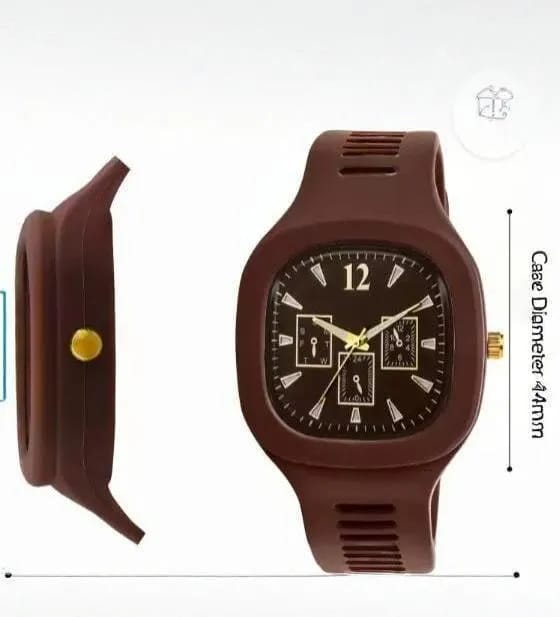 Men's Black Plastic Analogue Watch Lightweight Casual Wear