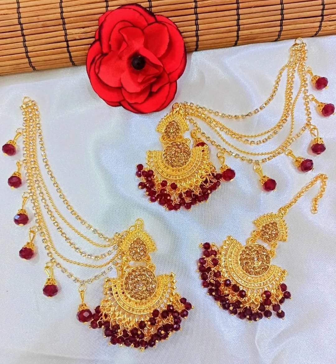 Golden Multicolor Jhumkas for Weddings & Festivals