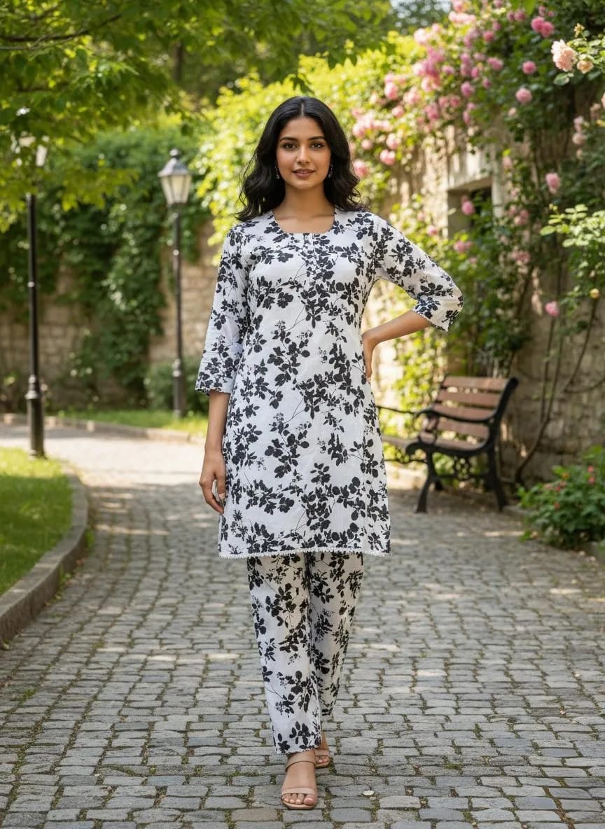 Cotton Lawn Floral 2-Piece Eid Wear Set