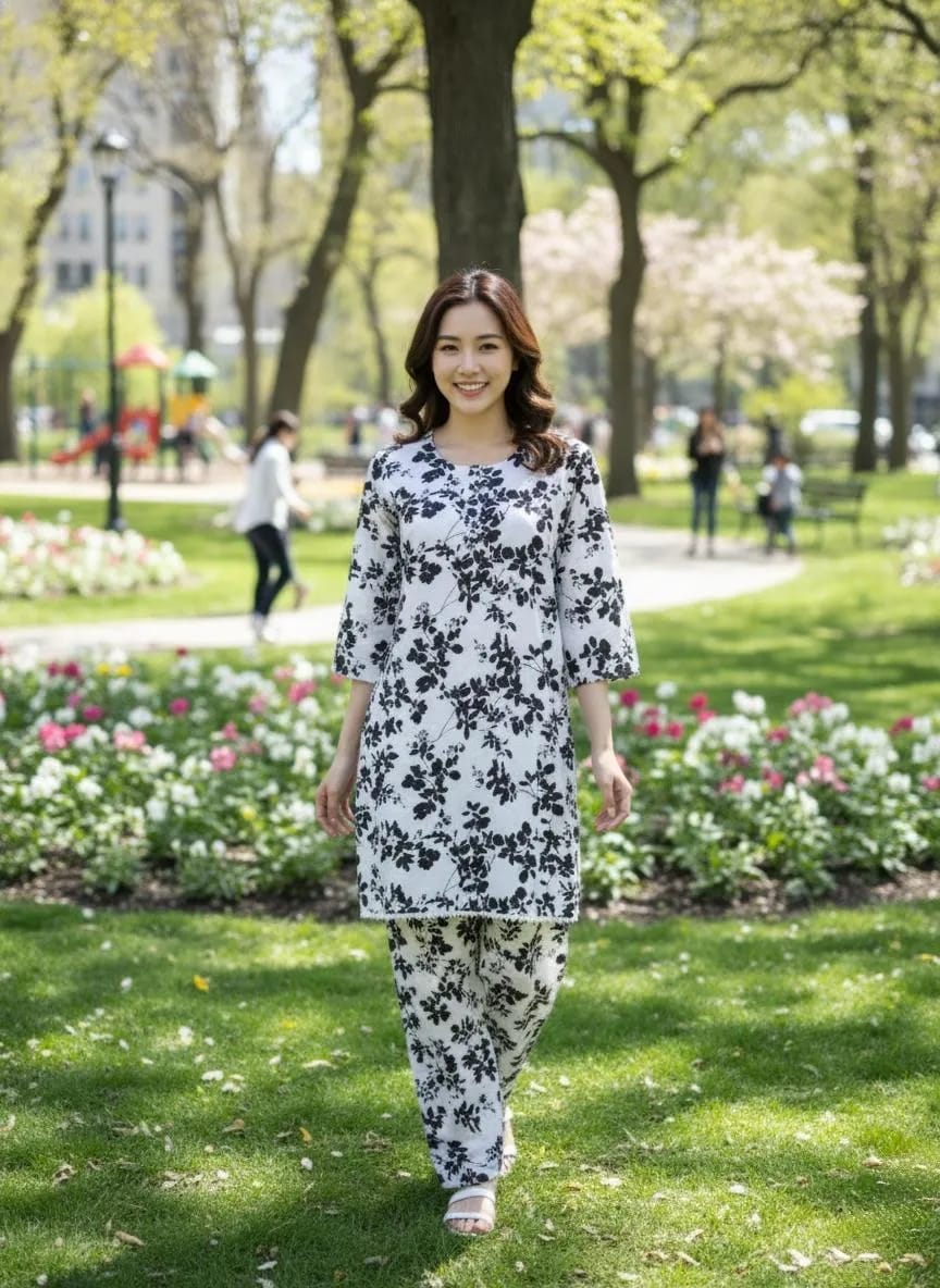 Cotton Lawn Floral 2-Piece Eid Wear Set