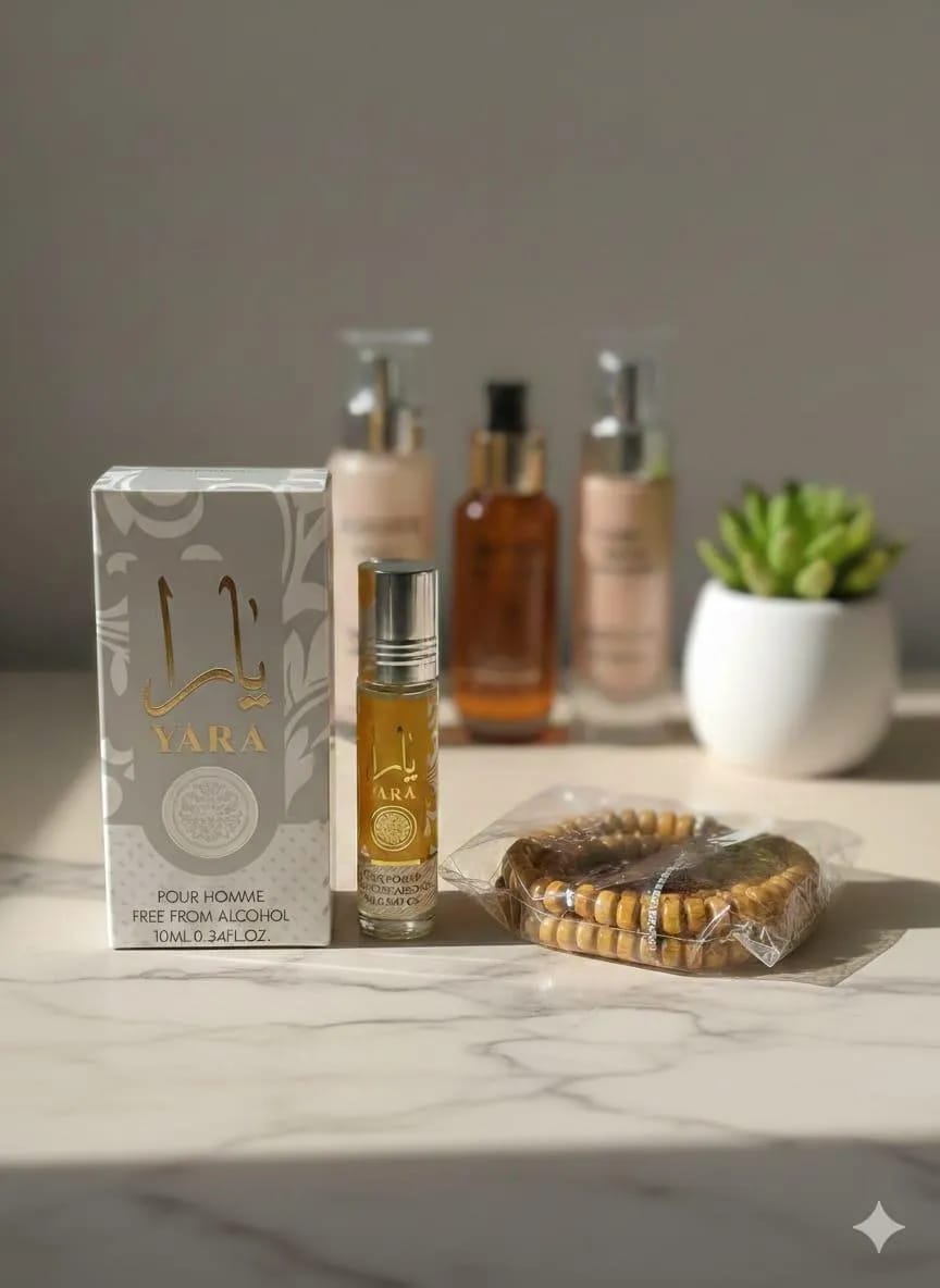 Yara Alcohol-Free Attar 8ml Red with Free Tasbeeh