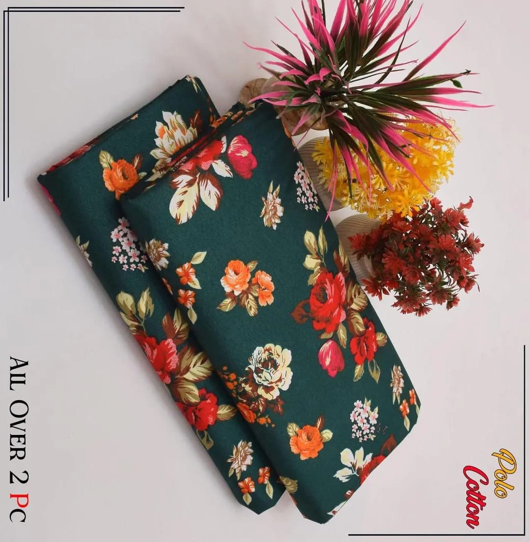 Digital Print Cotton Shirt & Trouser Set Brown   Red Floral Printed 2Pc Cotton Shirt & Trouser PcsGreen Floral Printed Cotton Yellow Floral CottonCottonRed Floral Printed 2Pc Cotton Shirt & Trouser Set Suit Black Floral