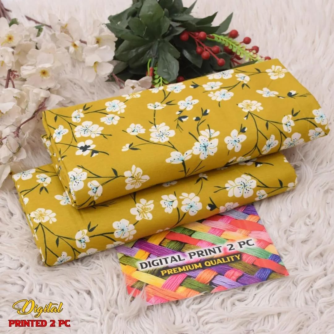 Digital Print Cotton Shirt & Trouser Set Brown   Red Floral Printed 2Pc Cotton Shirt & Trouser PcsGreen Floral Printed Cotton Yellow Floral CottonCottonRed Floral Printed 2Pc Cotton Shirt & Trouser Set Suit Black Floral