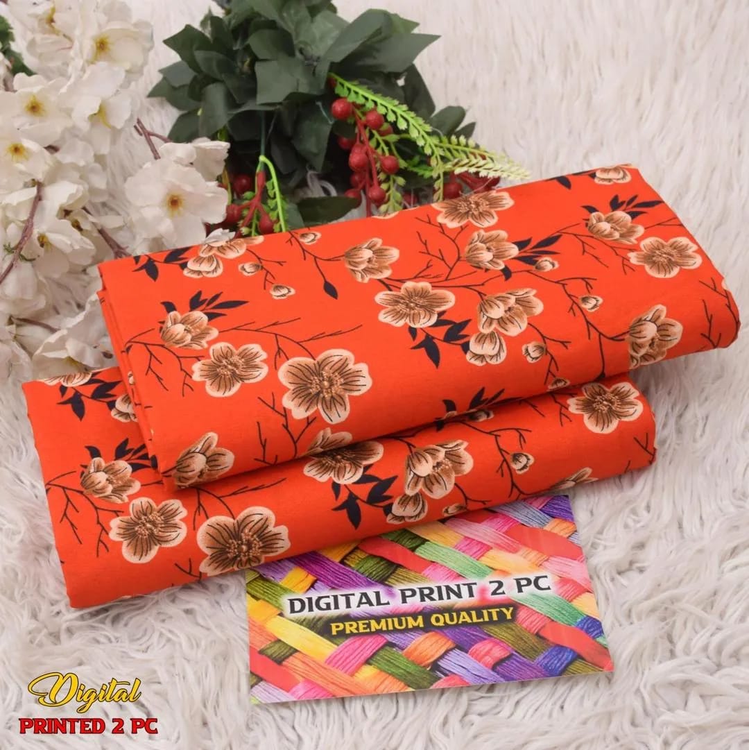 Digital Print Cotton Shirt & Trouser Set Brown   Red Floral Printed 2Pc Cotton Shirt & Trouser PcsGreen Floral Printed Cotton Yellow Floral CottonCottonRed Floral Printed 2Pc Cotton Shirt & Trouser Set Suit Black Floral
