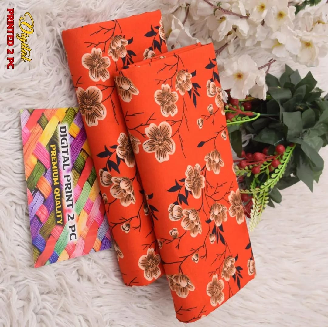 Digital Print Cotton Shirt & Trouser Set Brown   Red Floral Printed 2Pc Cotton Shirt & Trouser PcsGreen Floral Printed Cotton Yellow Floral CottonCottonRed Floral Printed 2Pc Cotton Shirt & Trouser Set Suit Black Floral