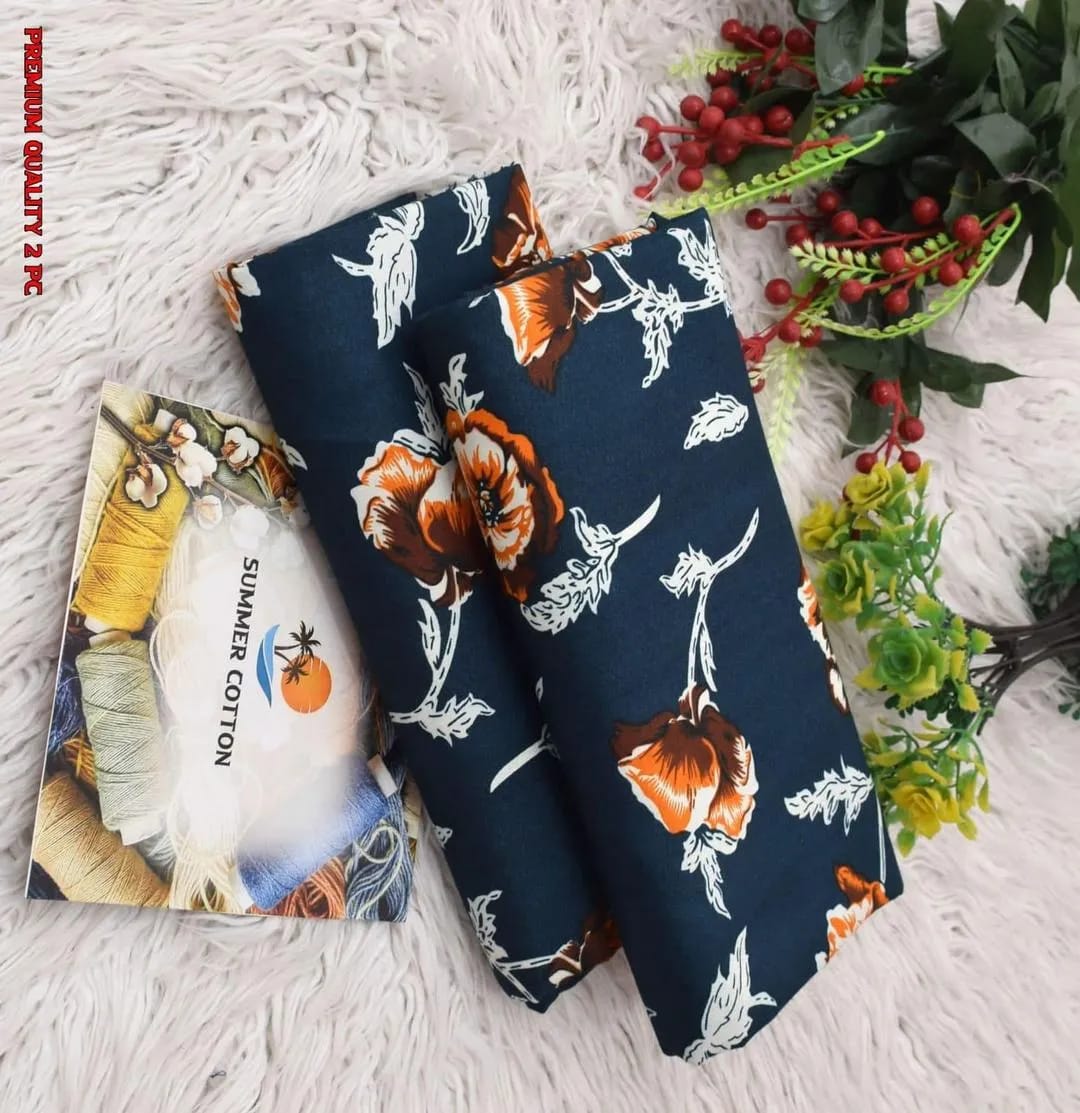 Digital Print Cotton Shirt & Trouser Set Brown   Red Floral Printed 2Pc Cotton Shirt & Trouser PcsGreen Floral Printed Cotton Yellow Floral CottonCottonRed Floral Printed 2Pc Cotton Shirt & Trouser Set Suit Black Floral