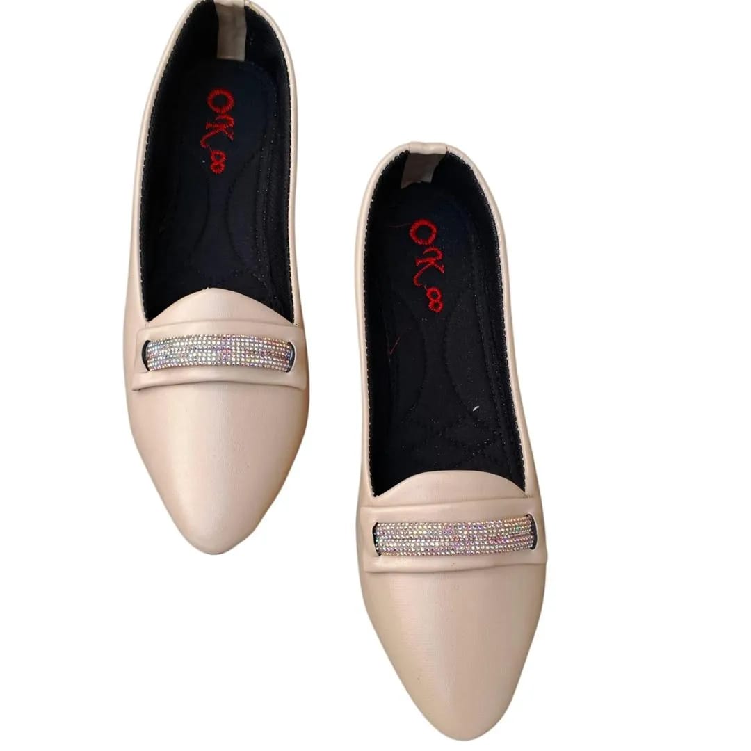 Women Synthetic Leather Formal Pumps Off White Size 7-10