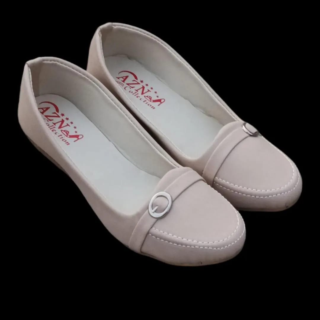 Off-White Rhinestone Slip-On Pumps for Women